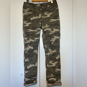 Silver Beau High Rise Slim Camo Pants